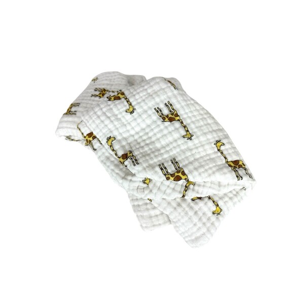 Aden + Anais Set‎ of 2 Adorable Giraffe Baby Changing Pad Covers White Cotton - Picture 9 of 9